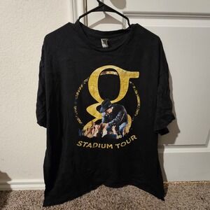 Garth Brooks Stadium Tour T Shirt Black Gildan Heavy Cotton 2XL